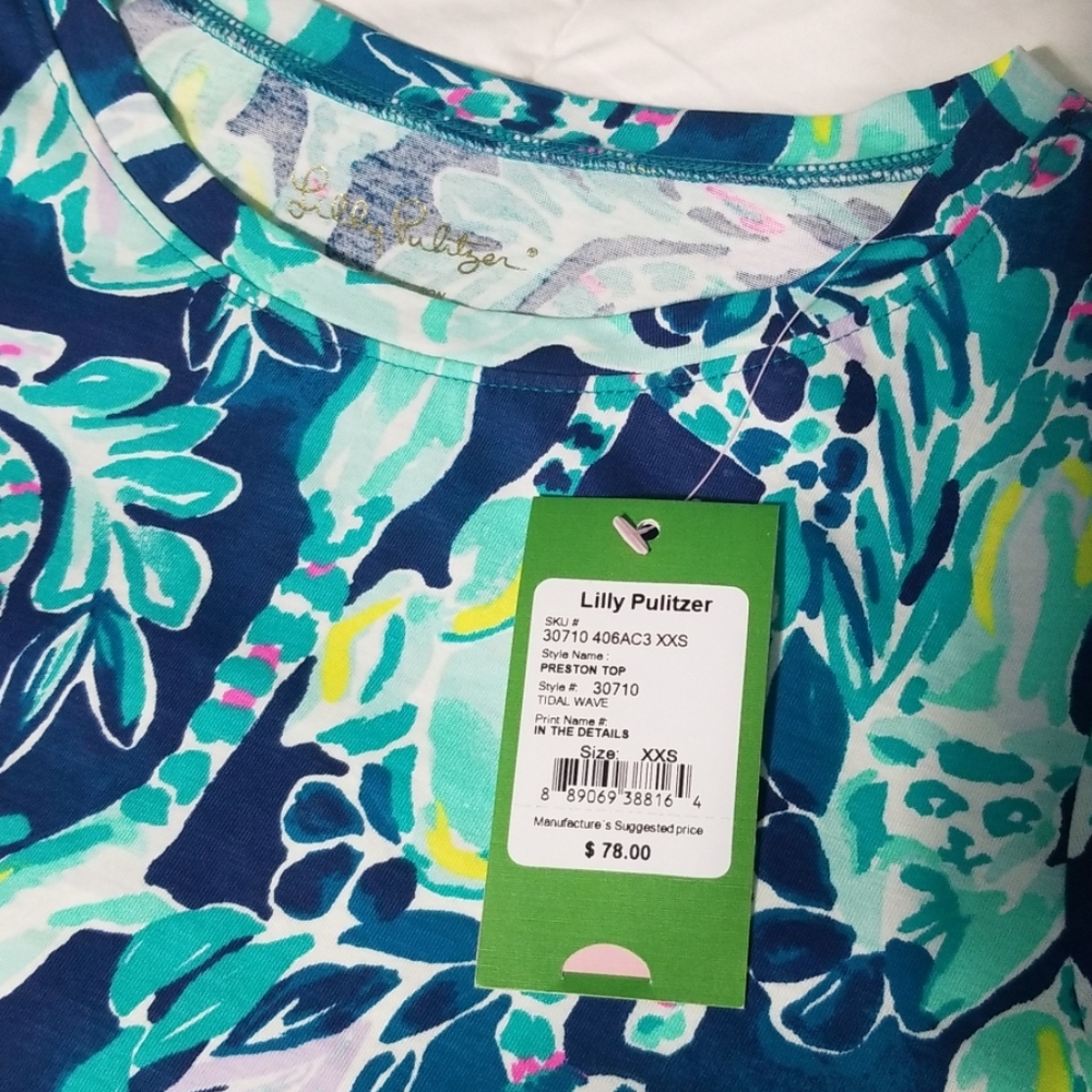 🌴 Lilly Pulitzer Preston Top XXS - Picture 5 of 6